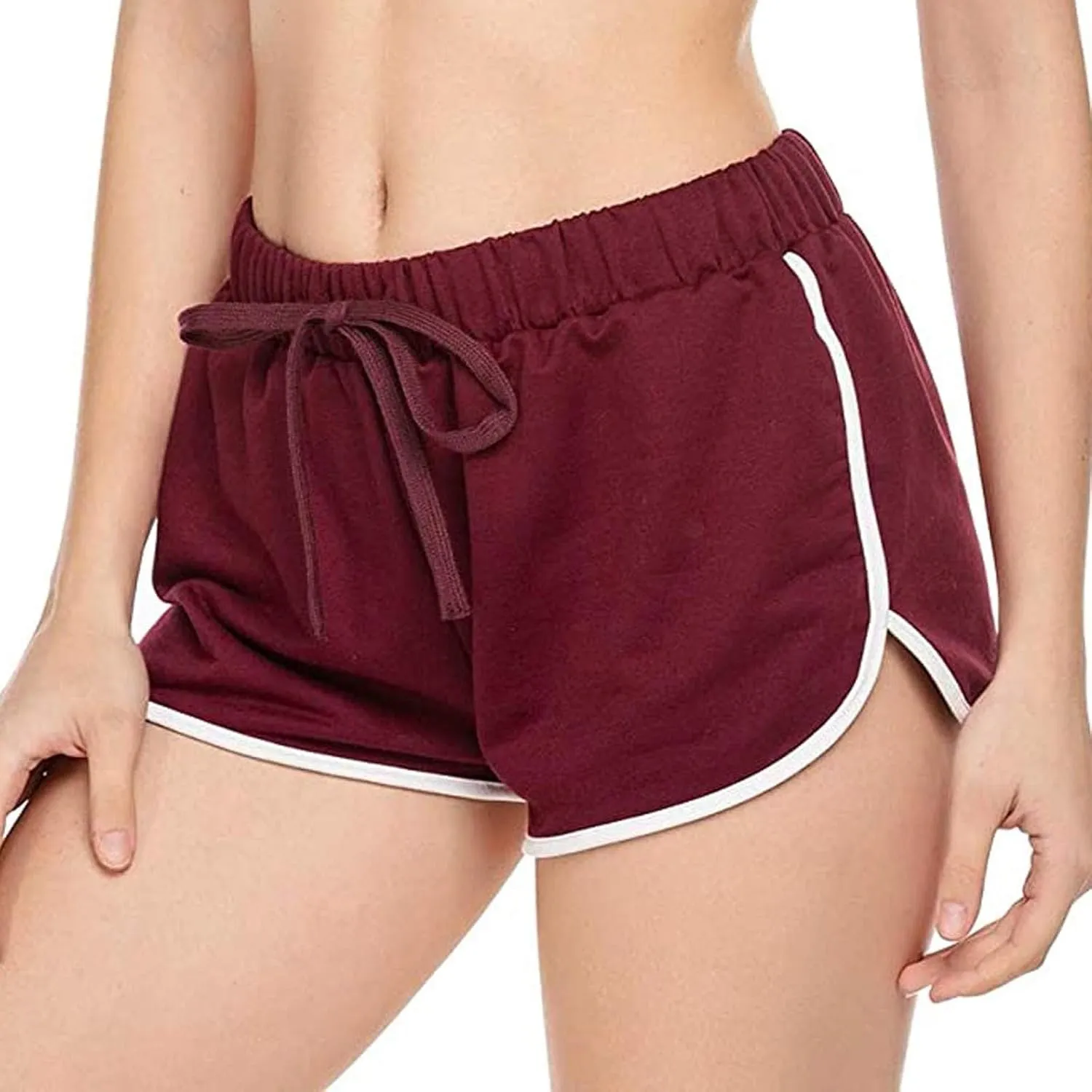 Track Gym Yoga Shorts for Women Fall Summer Loose Fit High Cut Striped Pants Shorts Women 2025