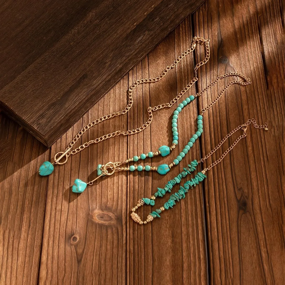 Western Necklaces for Women Country Concert Outfits Boho Turquoise Necklace Cowgirl Cowboy Layered Necklace Bohemian Vintage Country Accessorie