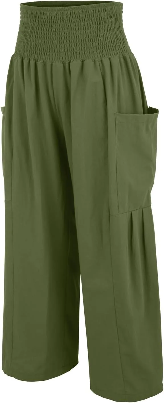 Wide Leg Pants Women Petite Length Work Pants High Waisted Stretch Flowy Pant Plus Size Straight Beach Trouser