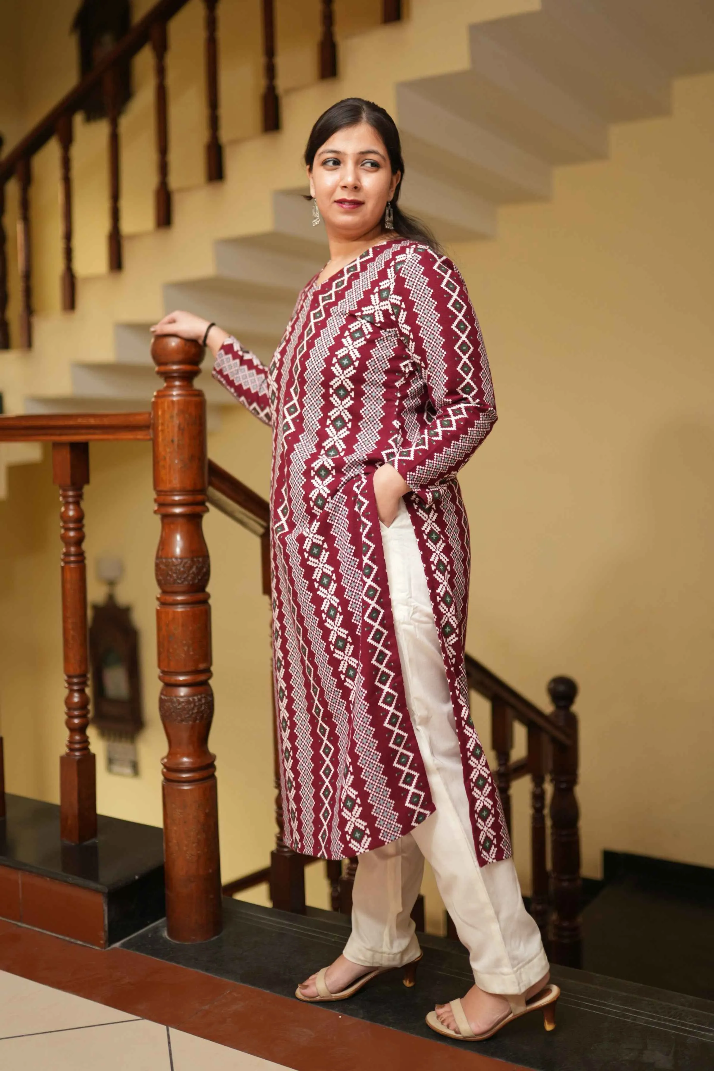 Winter Whispers Woollen Kurta