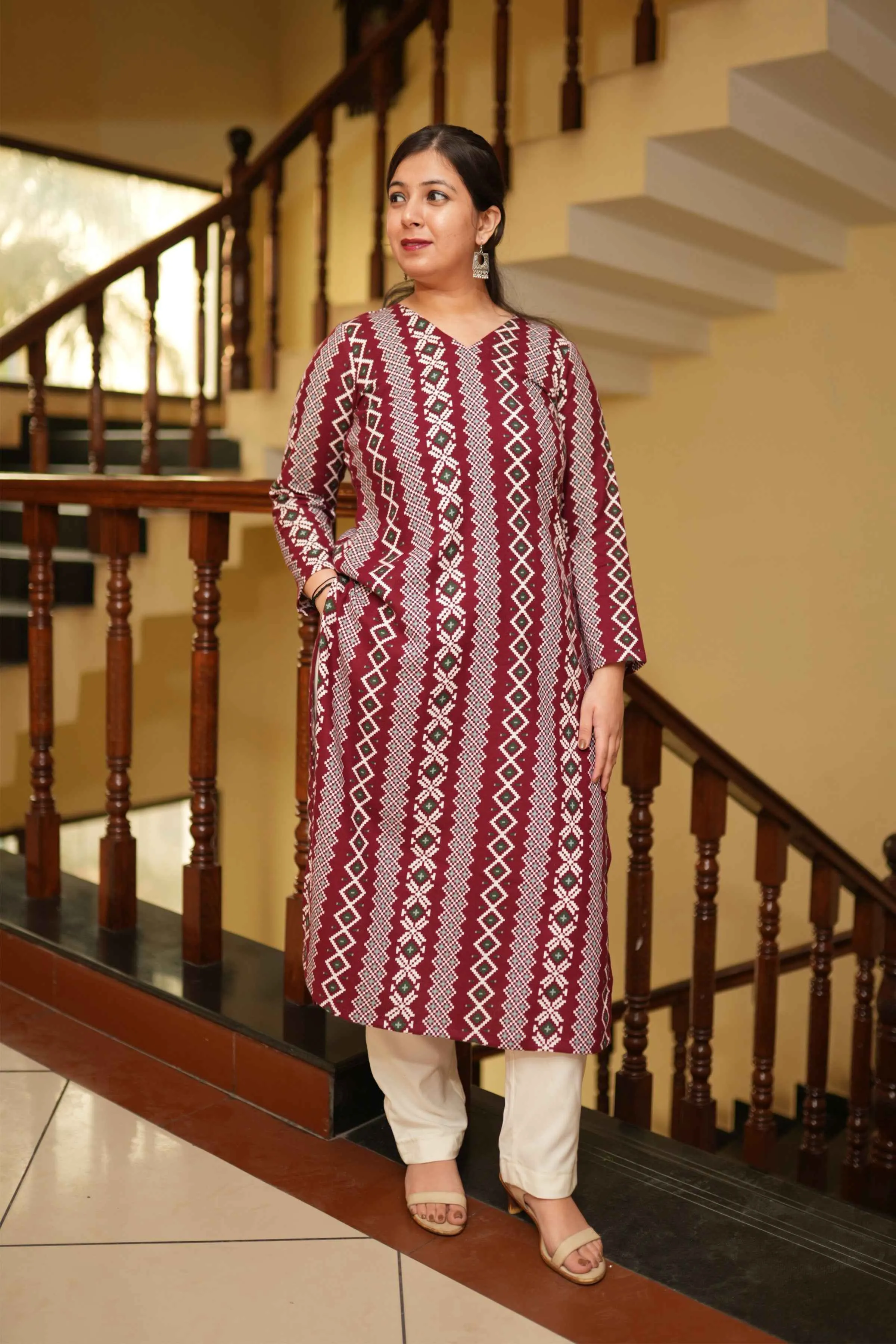 Winter Whispers Woollen Kurta