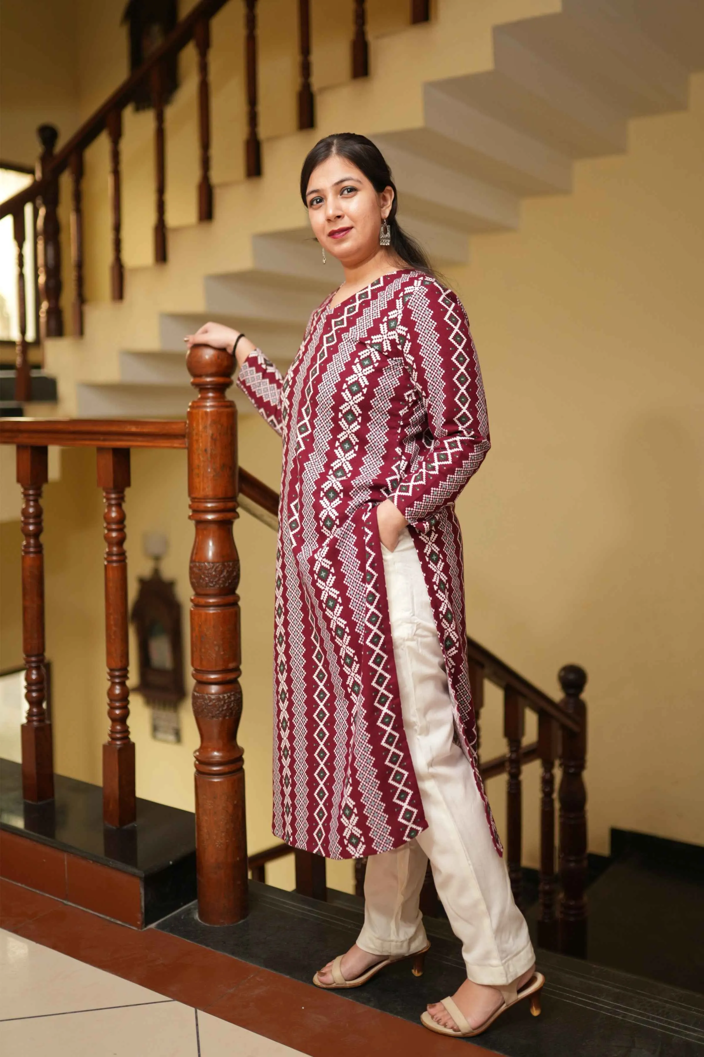 Winter Whispers Woollen Kurta