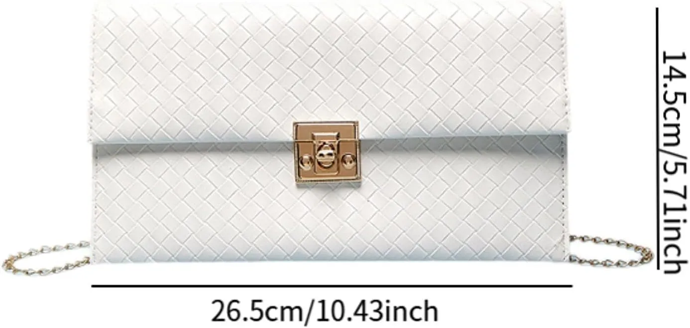 Women Clutch Purse Shoulder Chain Bag for Banquet Events Dating Party Prom