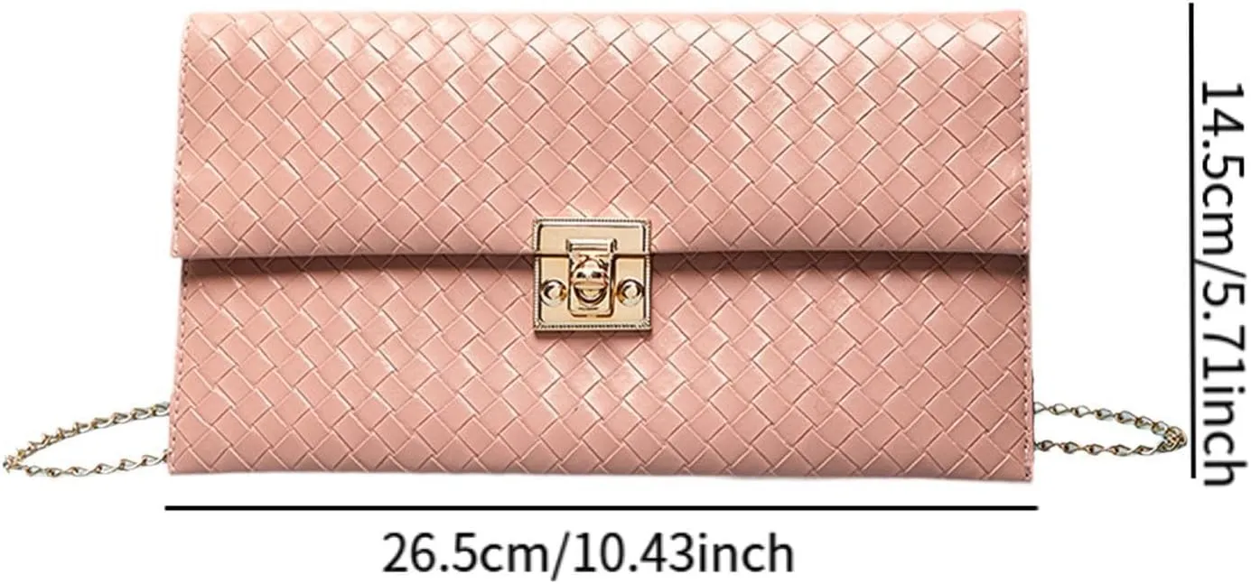 Women Clutch Purse Shoulder Chain Bag for Banquet Events Dating Party Prom