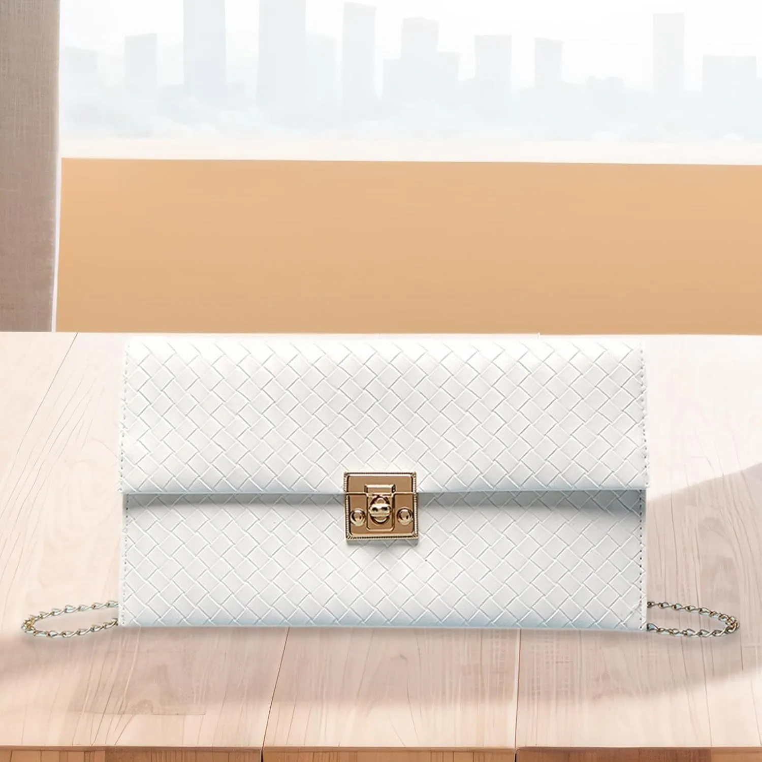 Women Clutch Purse Shoulder Chain Bag for Banquet Events Dating Party Prom