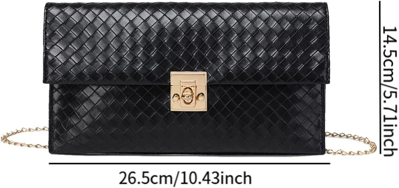 Women Clutch Purse Shoulder Chain Bag for Banquet Events Dating Party Prom
