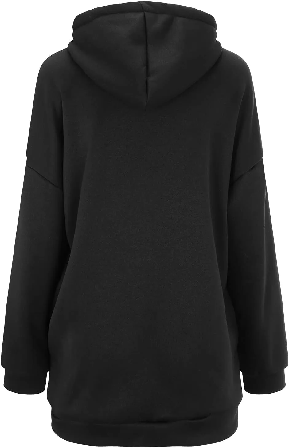 Women Oversized Hoodies Winter Thick Turtleneck Hooded Zipper Sweatshirt Baggy Turtleneck Coat Casual Y2K Sports Tops