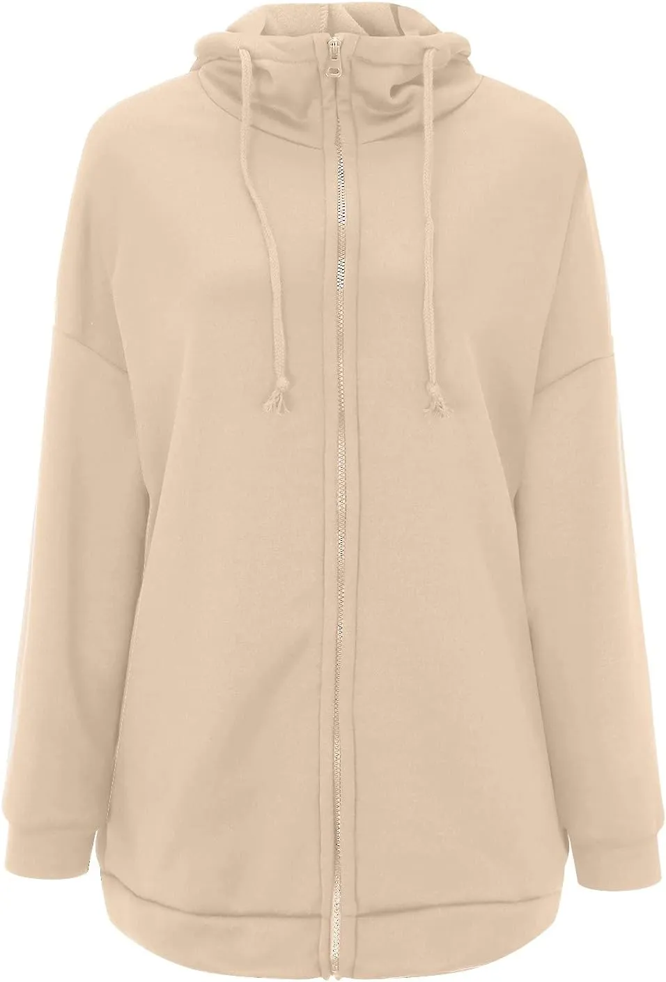 Women Oversized Hoodies Winter Thick Turtleneck Hooded Zipper Sweatshirt Baggy Turtleneck Coat Casual Y2K Sports Tops
