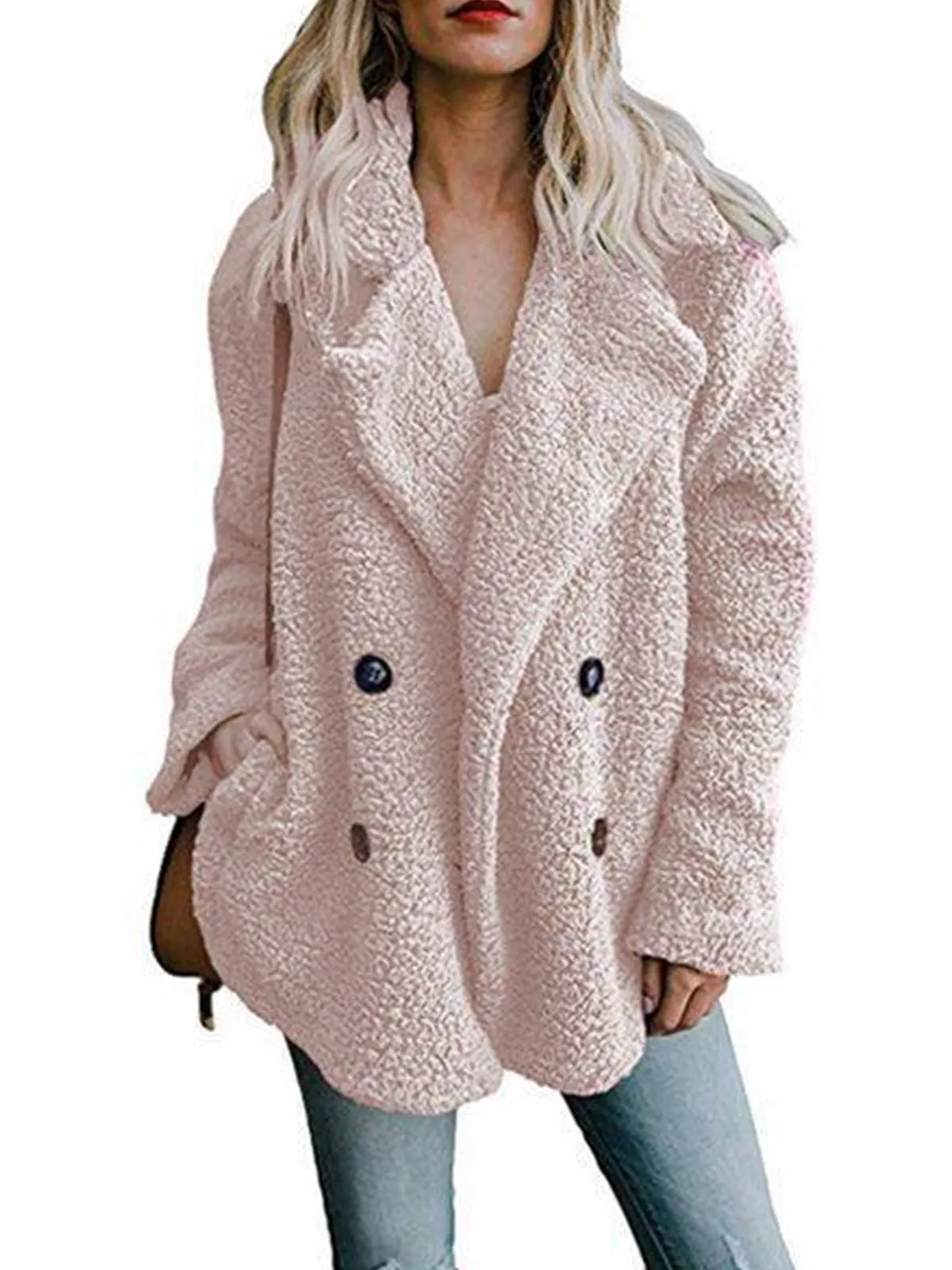 Women Winter Buttoned Casual Quilted Coat