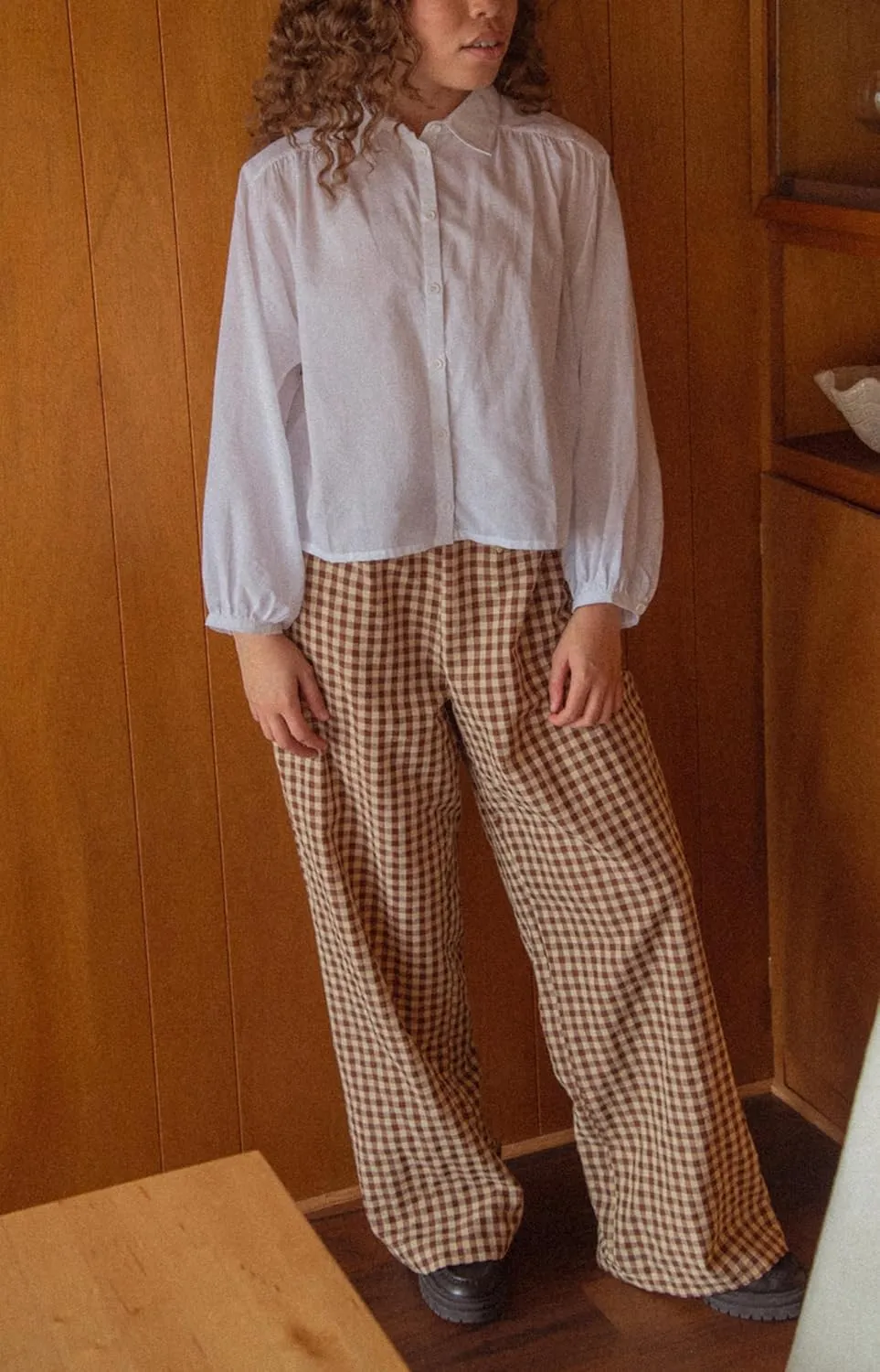 Women Y2K Plaid Pants Summer Casual Drawstring High Waist Straight Leg Trousers Gingham Lounge Pants Streetwear
