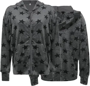 Women Zip Up Hoodie Gothic Graphic Long Sleeve Oversized Hooded Sweatshirt Hip Hop Harajuku Jackets with Pocket