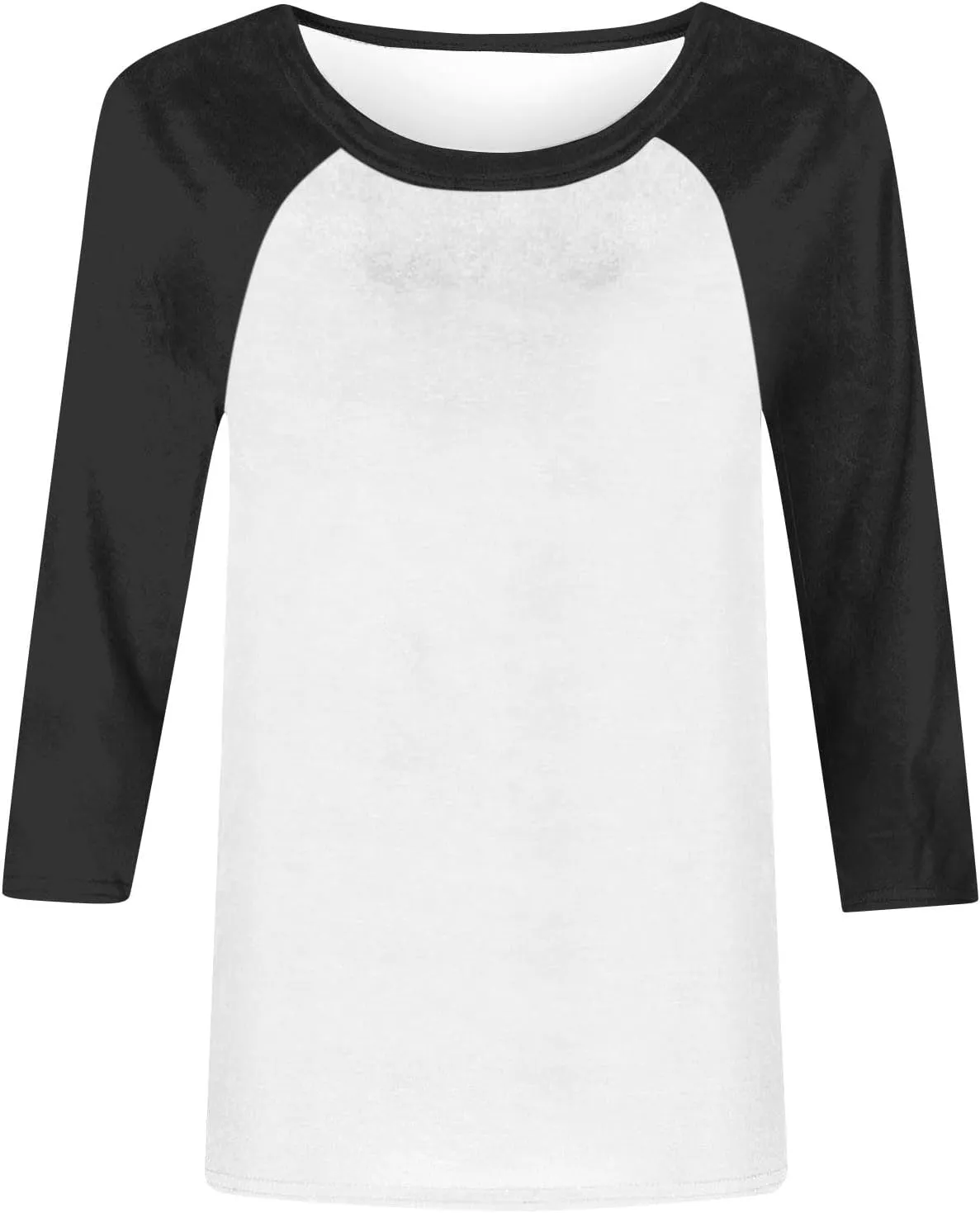 Womens Baseball Shirts 3/4 Sleeve Casual Workout T-Shirts Color Block Cute Comfy Blouses College Spring Summer Tops