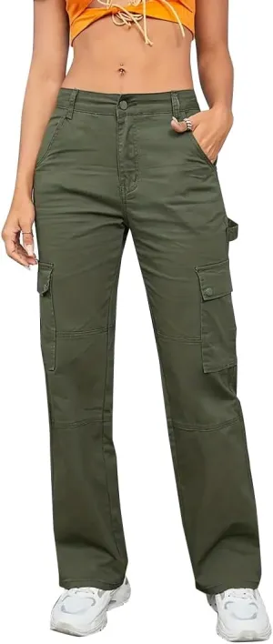 Women's Cargo Jeans Pants