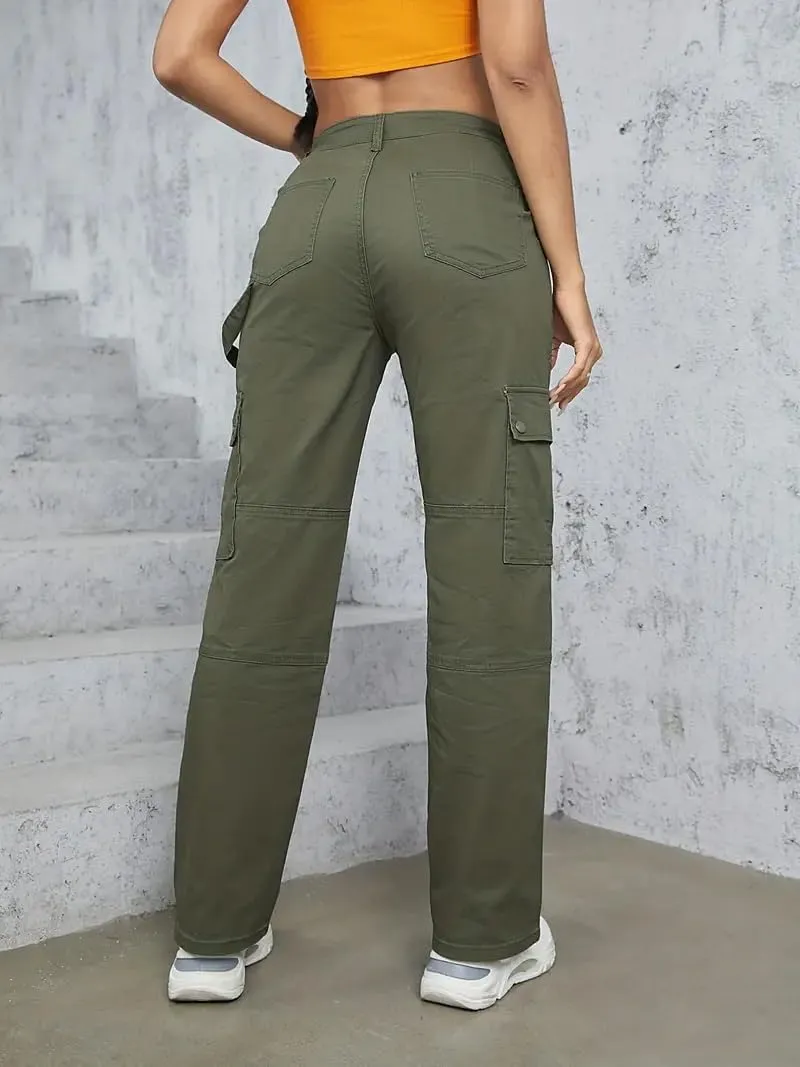 Women's Cargo Jeans Pants