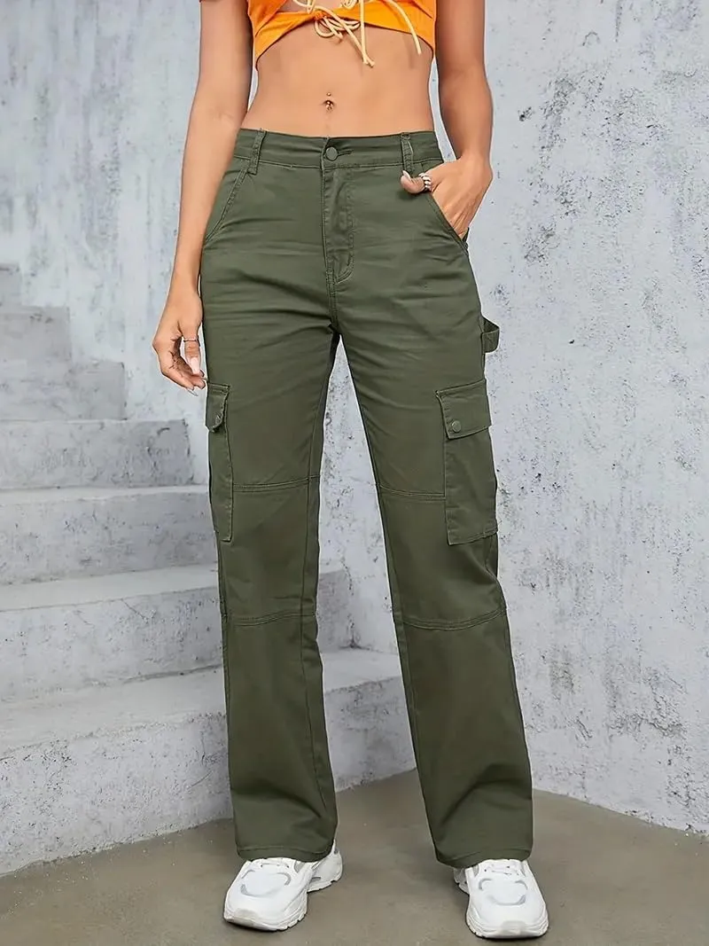 Women's Cargo Jeans Pants