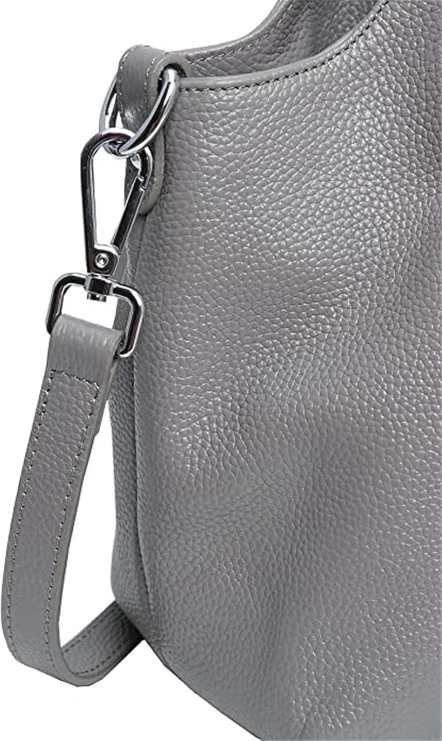 Women's Leather Handbag Solid Color Shoulder Bag PU Leather Top Handle Bags Crossbody Satchel Bag for Women