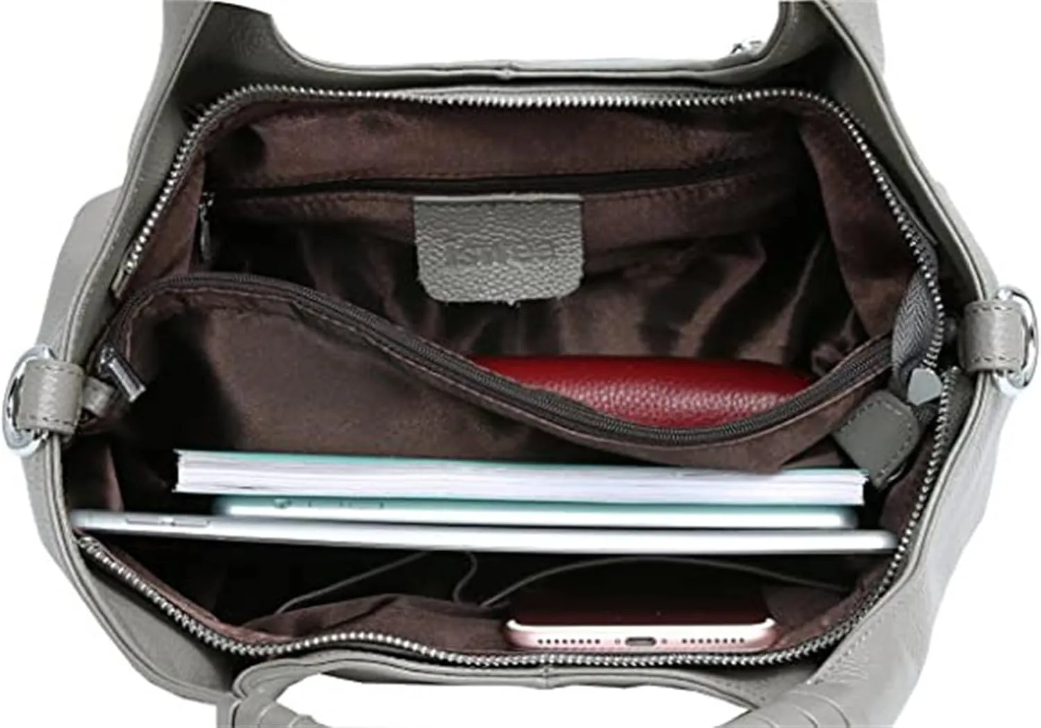 Women's Leather Handbag Solid Color Shoulder Bag PU Leather Top Handle Bags Crossbody Satchel Bag for Women