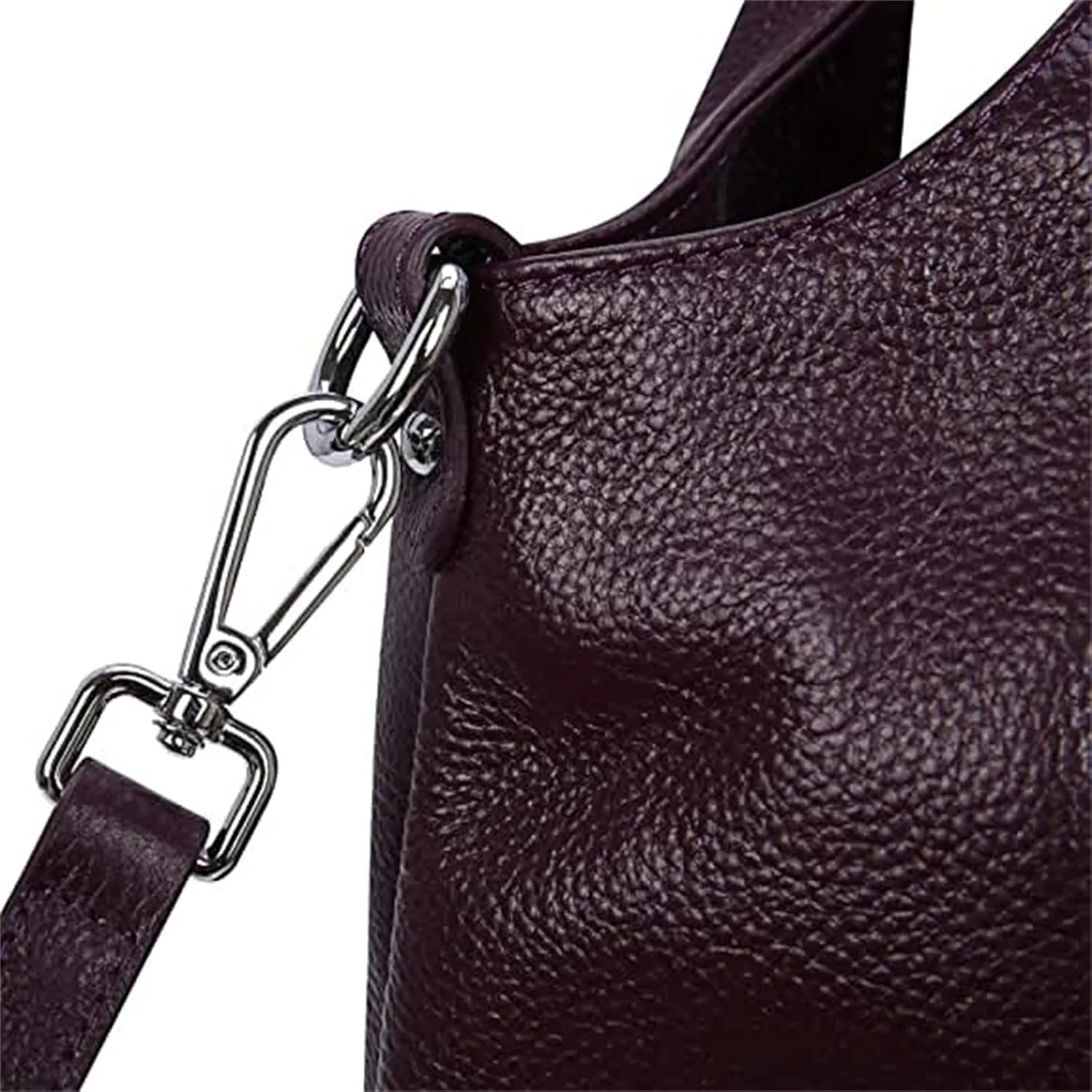 Women's Leather Handbag Solid Color Shoulder Bag PU Leather Top Handle Bags Crossbody Satchel Bag for Women