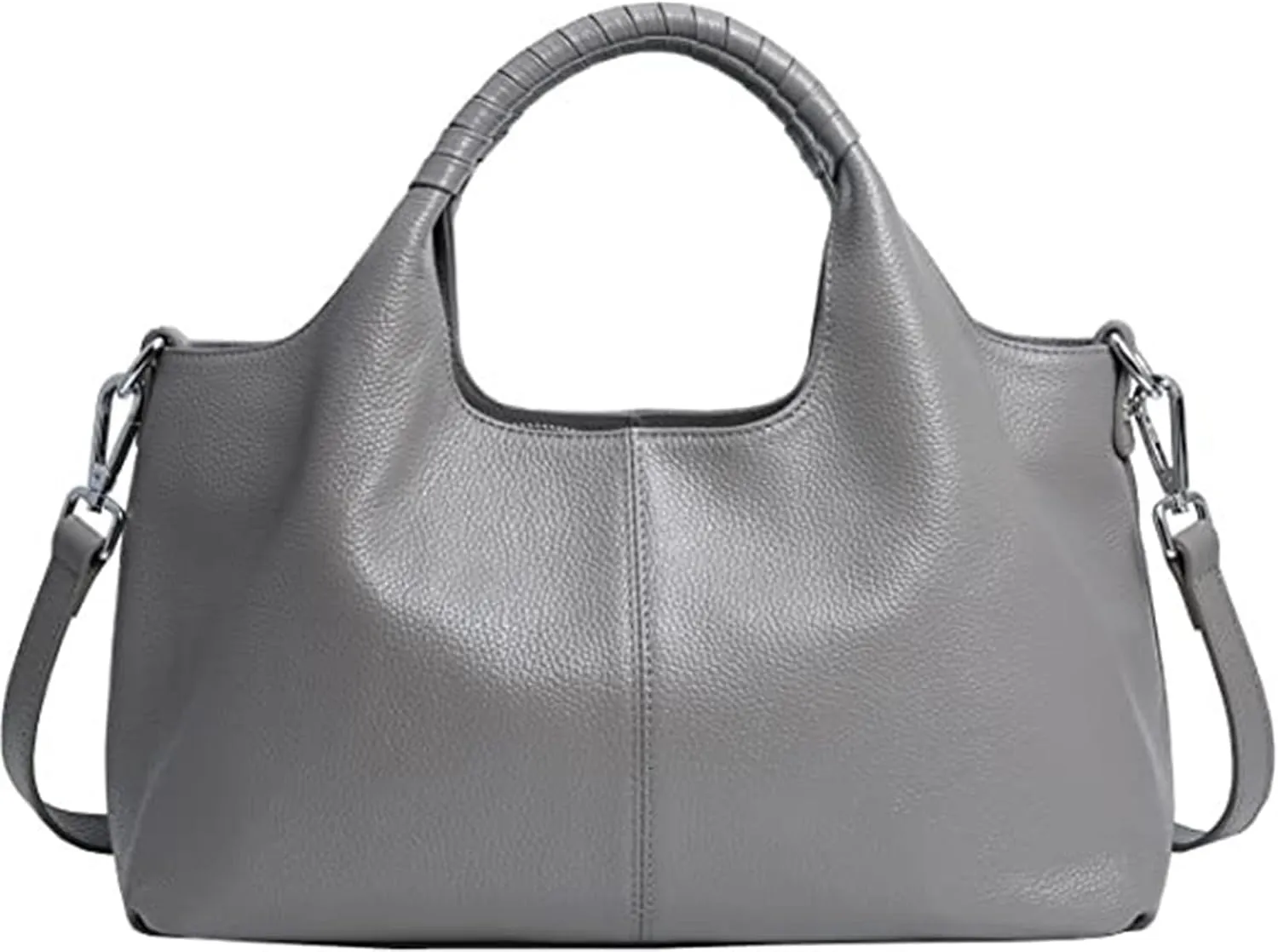 Women's Leather Handbag Solid Color Shoulder Bag PU Leather Top Handle Bags Crossbody Satchel Bag for Women