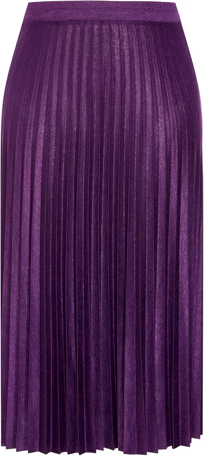 Women's Plus Size Knit Pleat Skirt