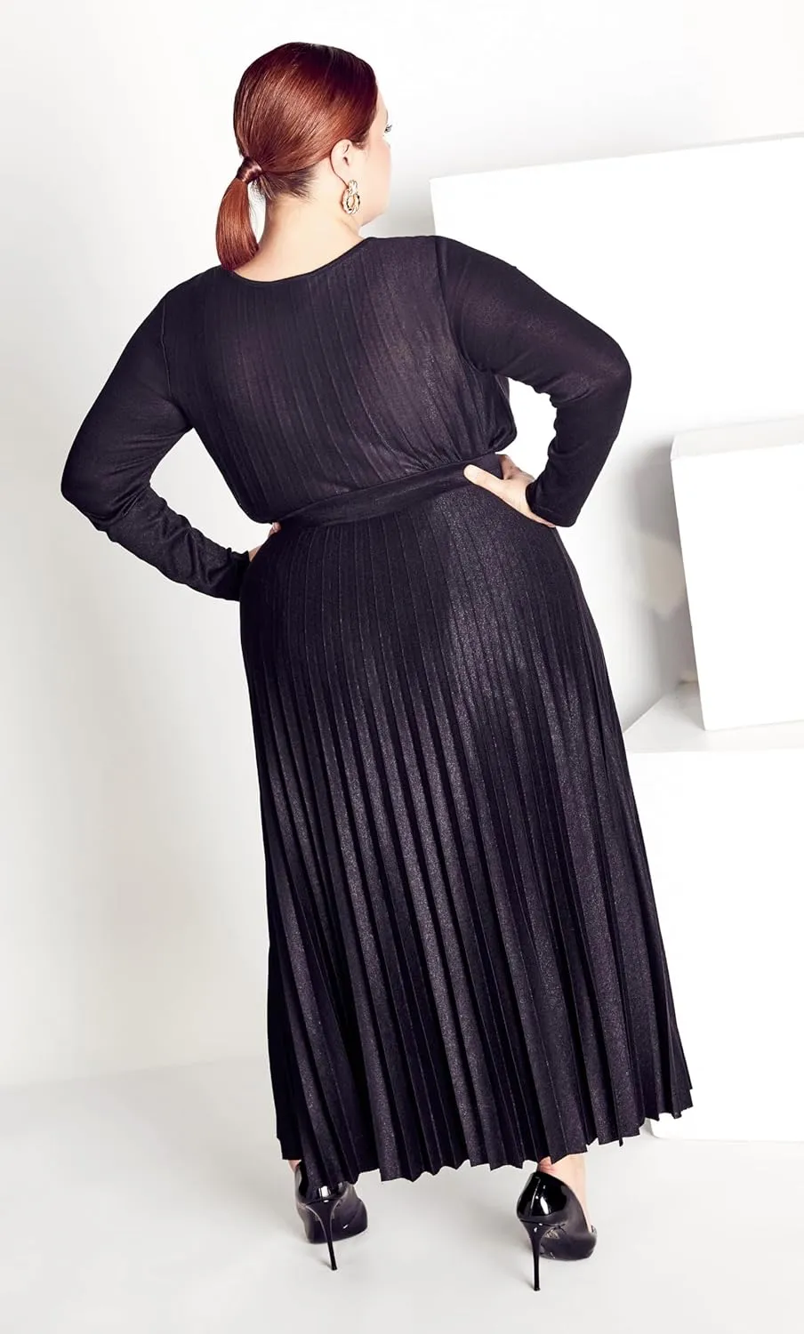 Women's Plus Size Knit Pleat Skirt