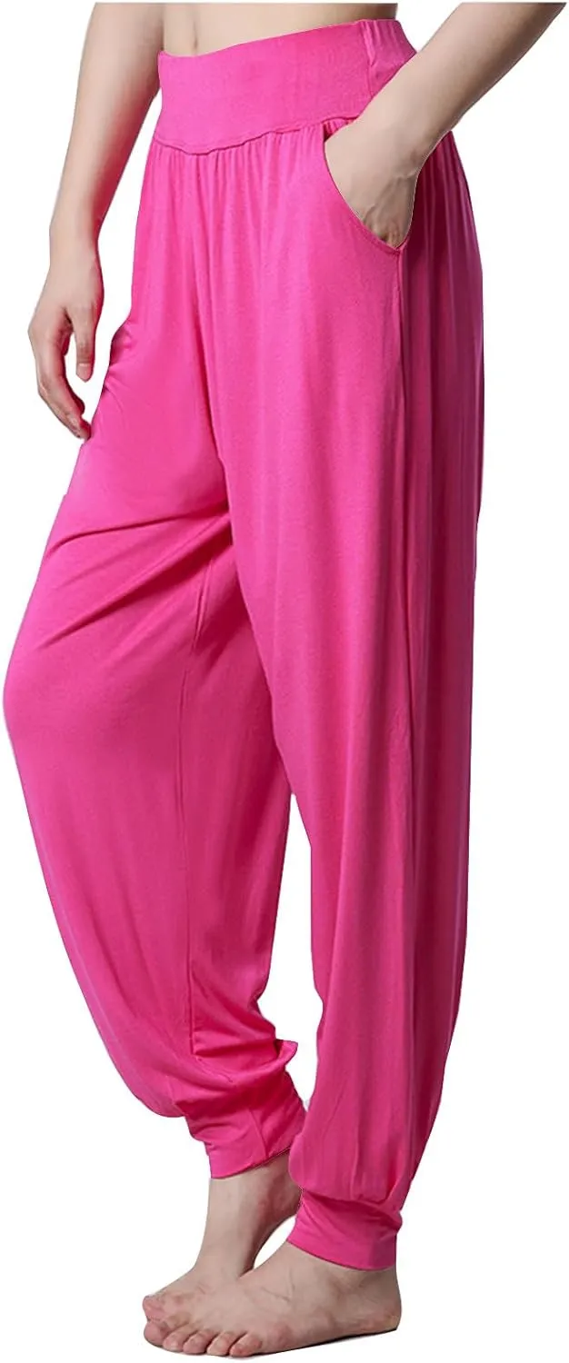Womens Rayon Trousers Pants Pantyhose Tights Sweatpants for Women Sport Gym Yoga High Cut Flared Wide Leg 2025