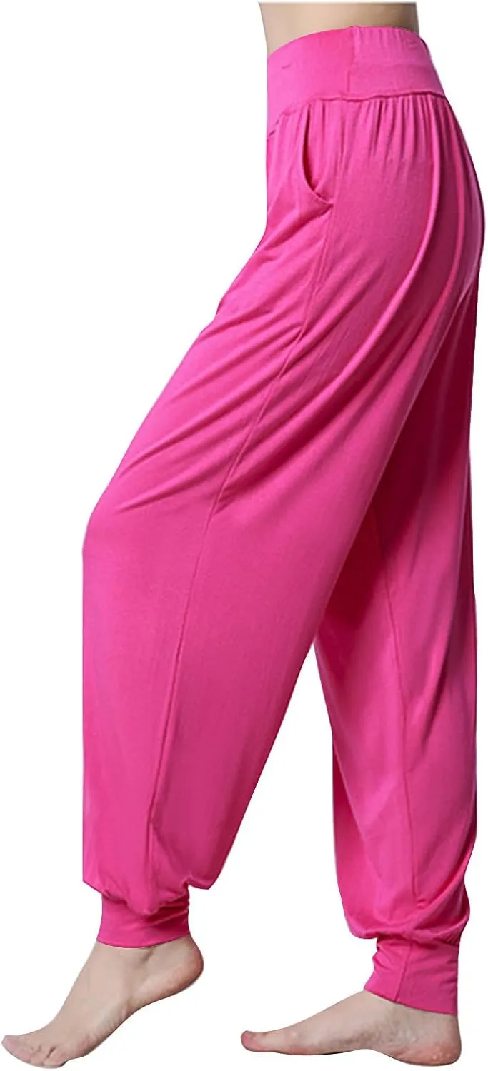 Womens Rayon Trousers Pants Pantyhose Tights Sweatpants for Women Sport Gym Yoga High Cut Flared Wide Leg 2025