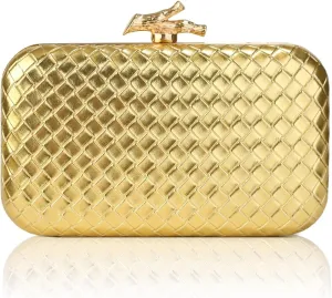 Woven Clutch Purse for Women Designer Evening Wedding Party Handbags Elegant PU Leather shoulder Bag