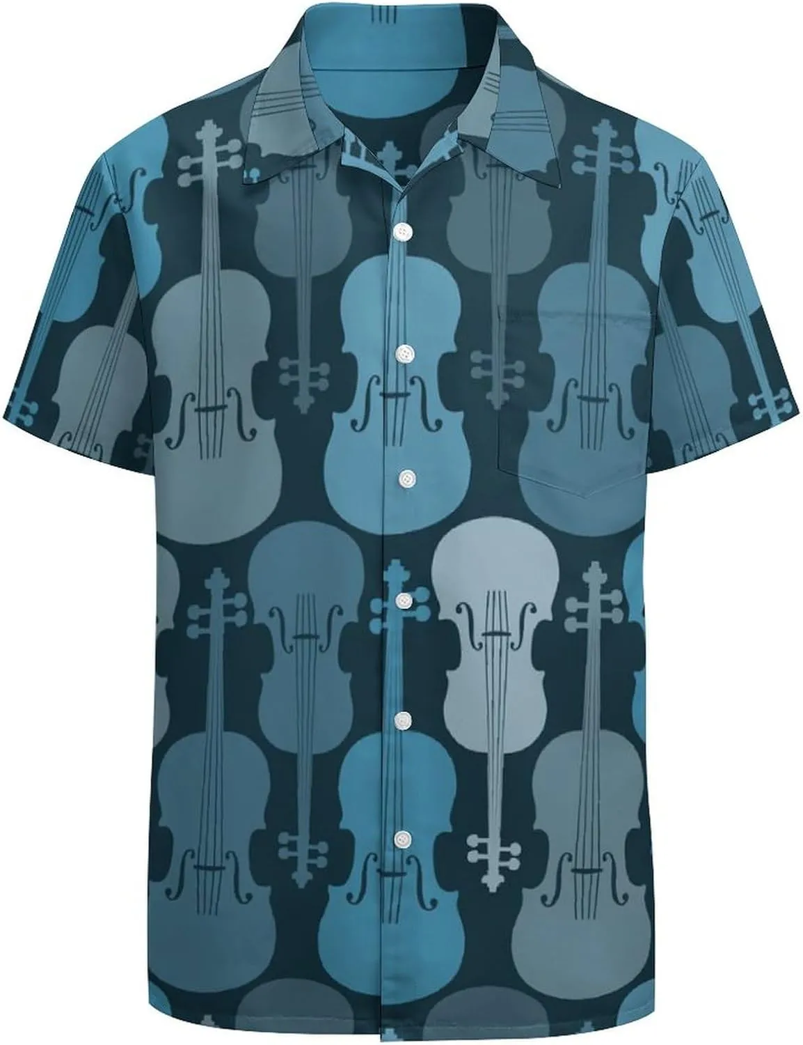 Yellow Sweet Bananas Men's Shirts Hawaiian Casual Printed Button-Down Shirts Fun Short Sleeve Summer Beach Shirts