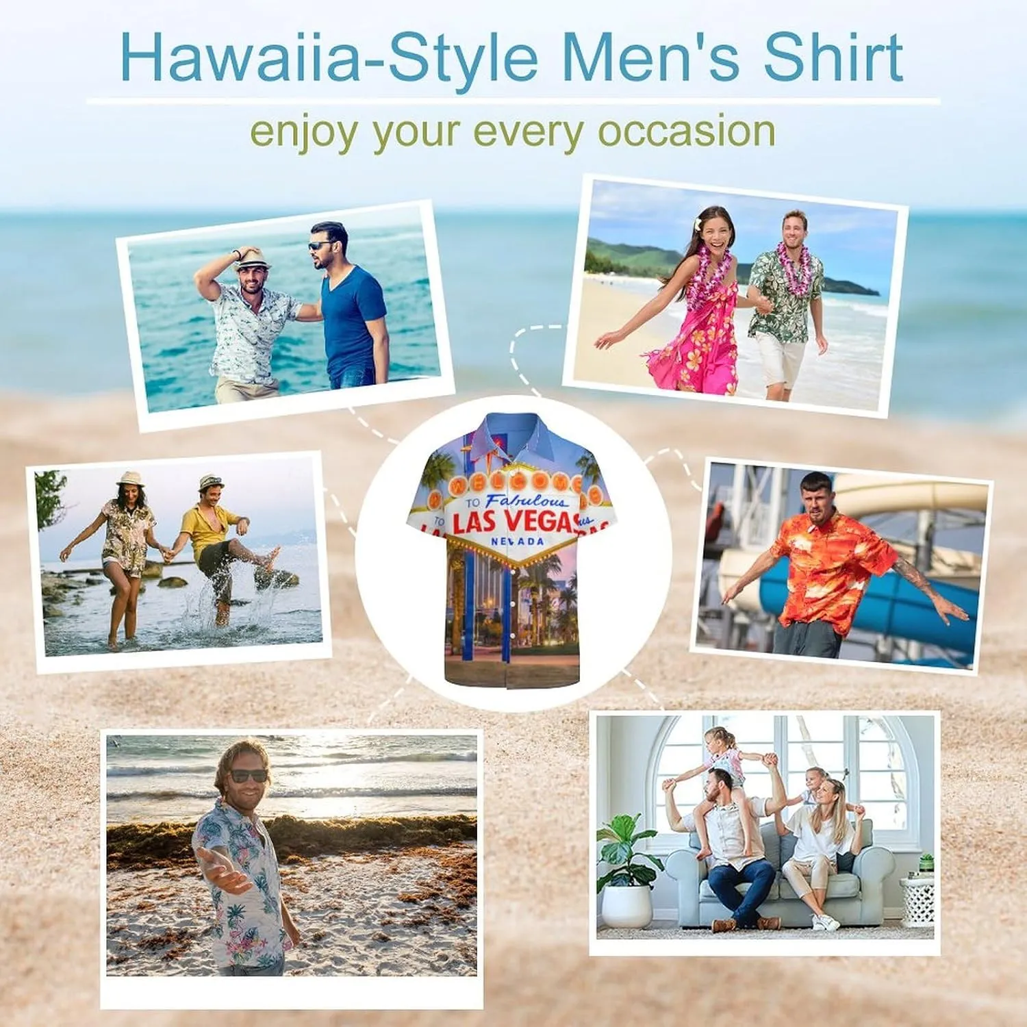 Yellow Sweet Bananas Men's Shirts Hawaiian Casual Printed Button-Down Shirts Fun Short Sleeve Summer Beach Shirts